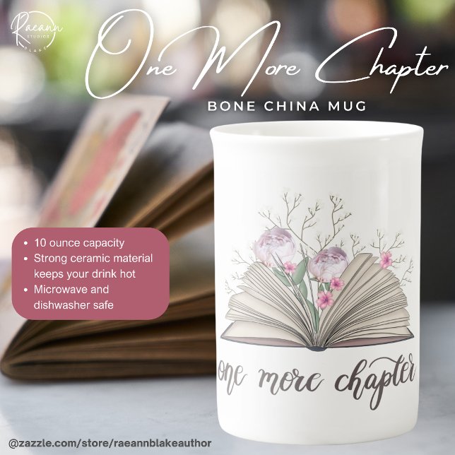 Tasse en porcelaine One More Chapter (Créateur téléchargé)