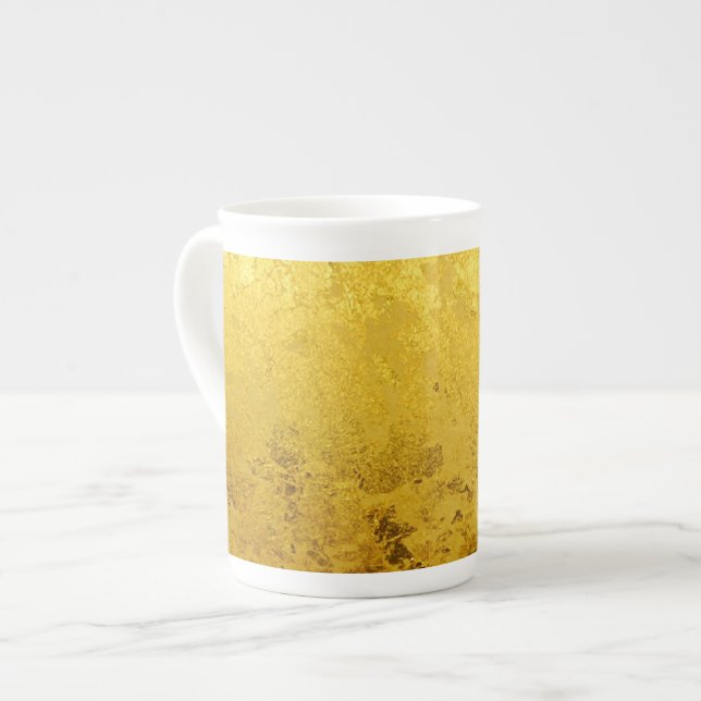 Tasse En Porcelaine OR pur/or leaf (Devant gauche)