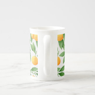 Tasse En Porcelaine Oranges ou mandarines motif