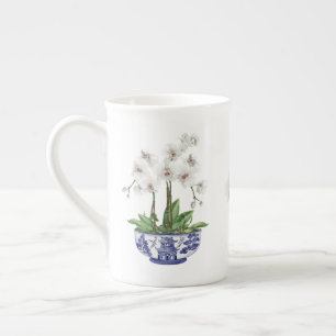 Tasse En Porcelaine Orchidée blanche en céramique du bol de Chinoiseri