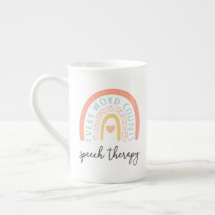 Tasse En Porcelaine Orthophonie II - Chaque Mot Compte