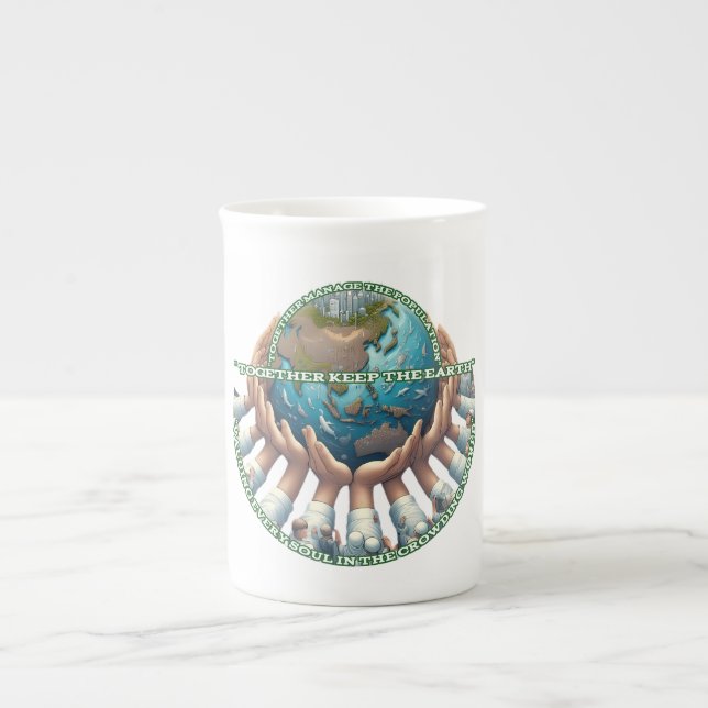 Tasse en porcelaine osseuse (Devant)