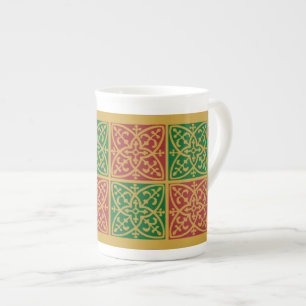 Tasse en porcelaine osseuse gothique de vacances r