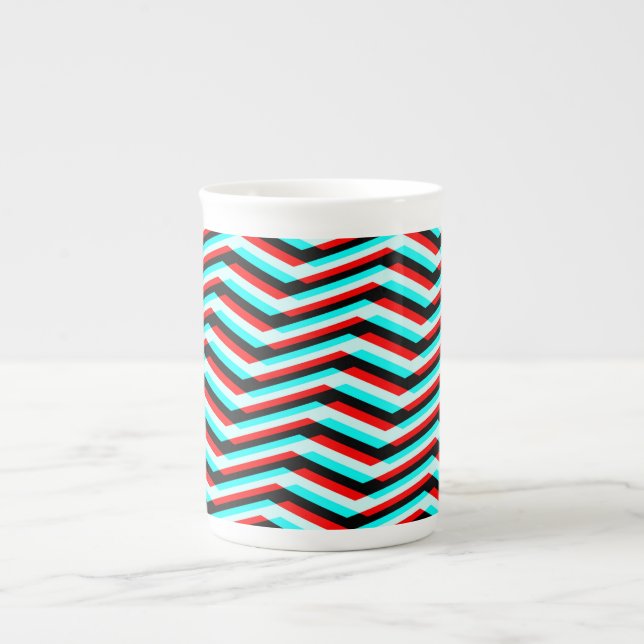 Tasse En Porcelaine Panne Chevron (Devant)