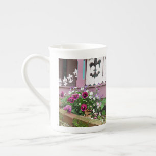 Tasse En Porcelaine Pansies et Fleur-de-lis - Le vignoble de Martha