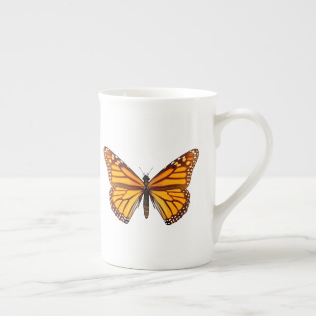 Tasse En Porcelaine Papillon Monarque (Droite)
