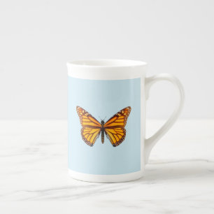 Tasse En Porcelaine Papillon Monarque