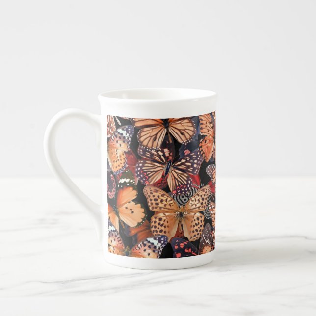 Tasse En Porcelaine Papillons (Gauche)