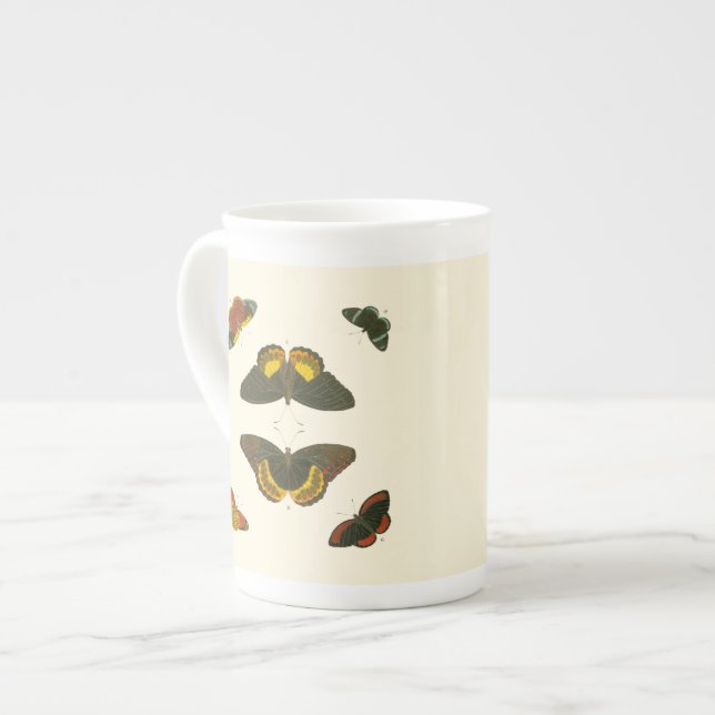 Tasse En Porcelaine Papillons lumineux par Pieter Cramer (Devant gauche)