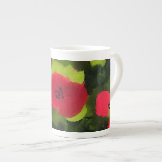 Tasse En Porcelaine Papps peints | Flore irrésistible (Devant droit)