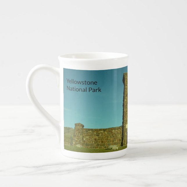 Tasse En Porcelaine Parc national de Yellowstone Arch Roosevelt (Gauche)