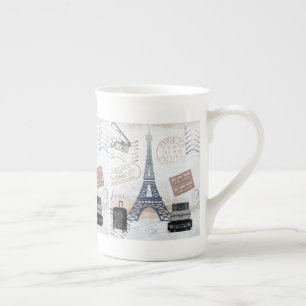 Tasse En Porcelaine Paris Travel Collage