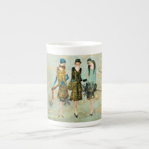 Tasse En Porcelaine parties scintillant vintage des années 1930 pour l