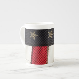 Tasse En Porcelaine Patriotique American Flag Photo Art USA Unique