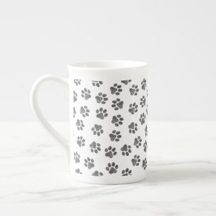 Tasse En Porcelaine Patrouilles de Doodle, Paws de Chien, Paws Noirs