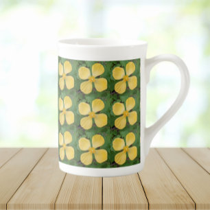 Tasse En Porcelaine Pavot coquelicot célidonie floral