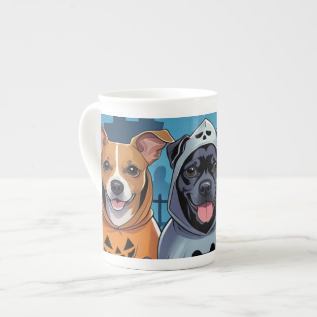 Tasse En Porcelaine Paws & Swagger Halloween   (Devant gauche)