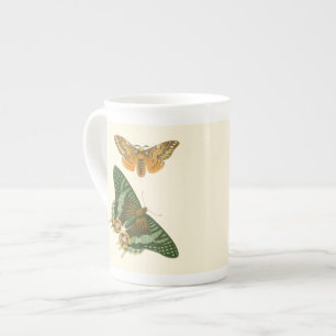 Tasse En Porcelaine Peinture à papillon légèrement frontière