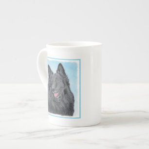 Tasse En Porcelaine Peinture belge Sheepdog - Cute Original Chien Art