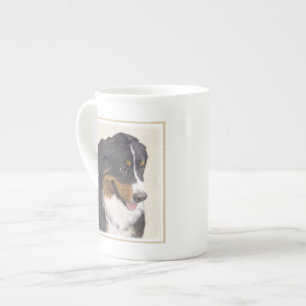 Tasse En Porcelaine Peinture bernoise de chien de montagne - Art origi