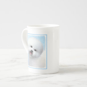 Tasse En Porcelaine Peinture Bichon Frise - Cute Original Chien Art