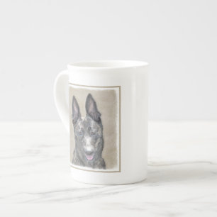 Tasse En Porcelaine Peinture de berger hollandais - jolie art original