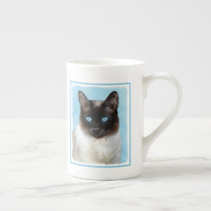 Tasse En Porcelaine Peinture de chats de Siamese - Cute Original Cat A