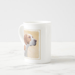 Tasse En Porcelaine Peinture de pointeur - jolie art original de chien