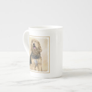 Tasse En Porcelaine Peinture d'Otterhound - Joli art original de chien