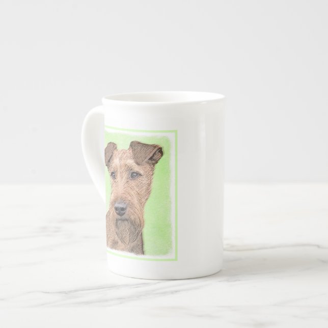 Tasse En Porcelaine Peinture Irlandaise Terrier - Cute Original Chien  (Devant gauche)