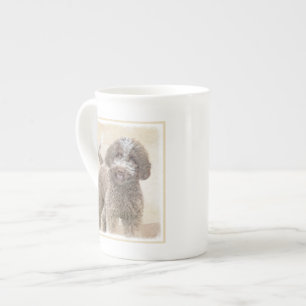 Tasse En Porcelaine Peinture Lagotto Romagnolo - Art Original de Chien