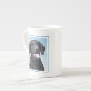 Tasse En Porcelaine Peinture Retriever recouverte de boue - Art Chien