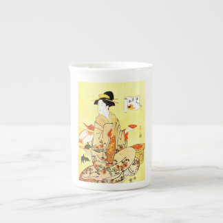 Tasse En Porcelaine Peinture vintage de thé japonais de portion de