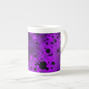 Tasse En Porcelaine Peinture violette rétro