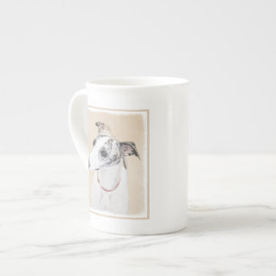 Tasse En Porcelaine Peinture Whippet - Jolie art original chien