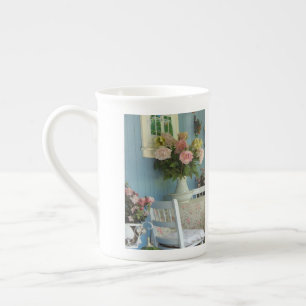 Tasse En Porcelaine Peonies victoriennes - Le vignoble de Martha