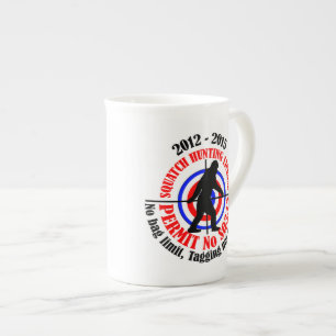 Tasse En Porcelaine permis de chasse aux squatters