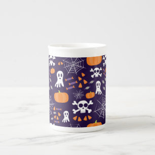 Tasse En Porcelaine Personnages amusants et effrayants d'Halloween