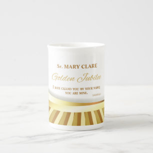Tasse En Porcelaine Personnaliser, Jubilé d'or de la vie religieuse