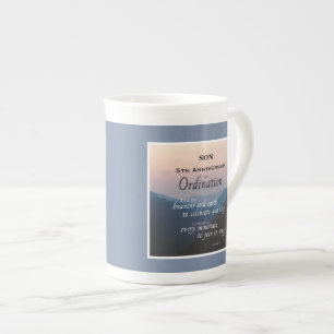 Tasse En Porcelaine Personnaliser, Ordination du 5e anniversaire