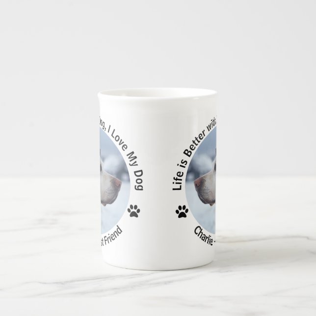 Tasse En Porcelaine Personnalisez votre propre photo d'animal de compa (Devant)