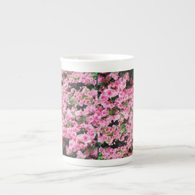 Tasse En Porcelaine Petite Coupe de café au design floral (Devant)