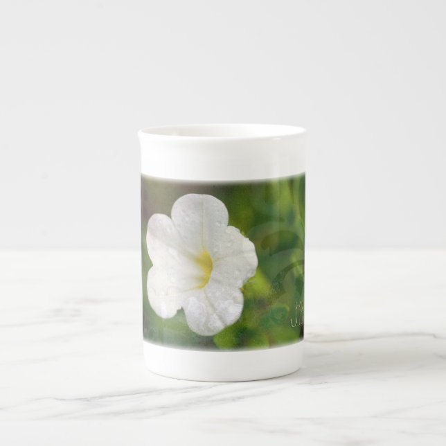 Tasse En Porcelaine Pétunia de joie (Devant)