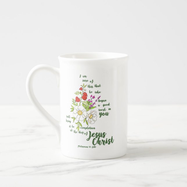 Tasse En Porcelaine Philippiens 1:6 (Gauche)