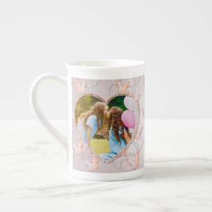 Tasse En Porcelaine Photo de famille personnalisée Petite amie Petit a