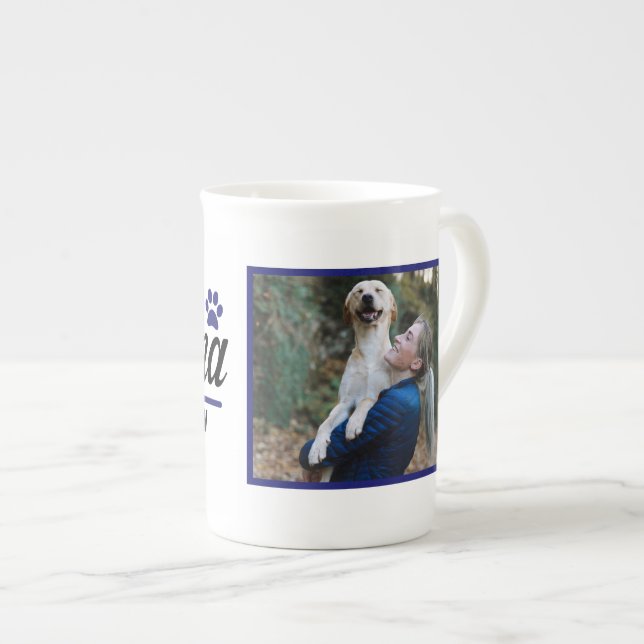Tasse En Porcelaine Photo personnalisée Fur Mama (Devant droit)