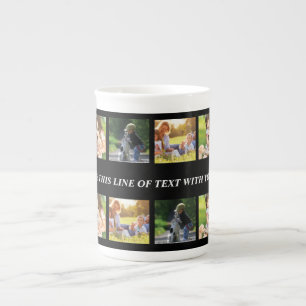 Tasse En Porcelaine photocollage et texte