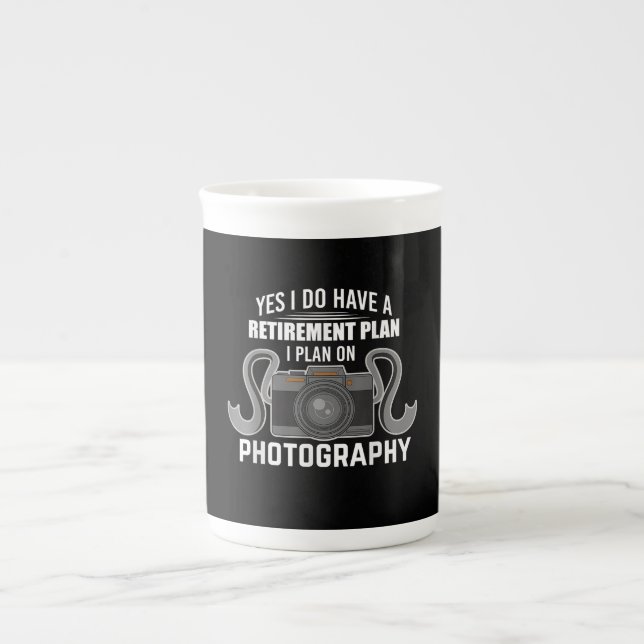 Tasse En Porcelaine Photographe amusant Régime de retraite I Plan Phot (Devant)