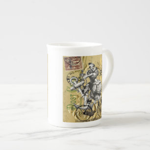 Tasse En Porcelaine pirate vapeur vintage