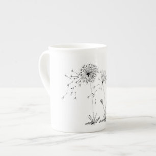Tasse En Porcelaine Pissenlits